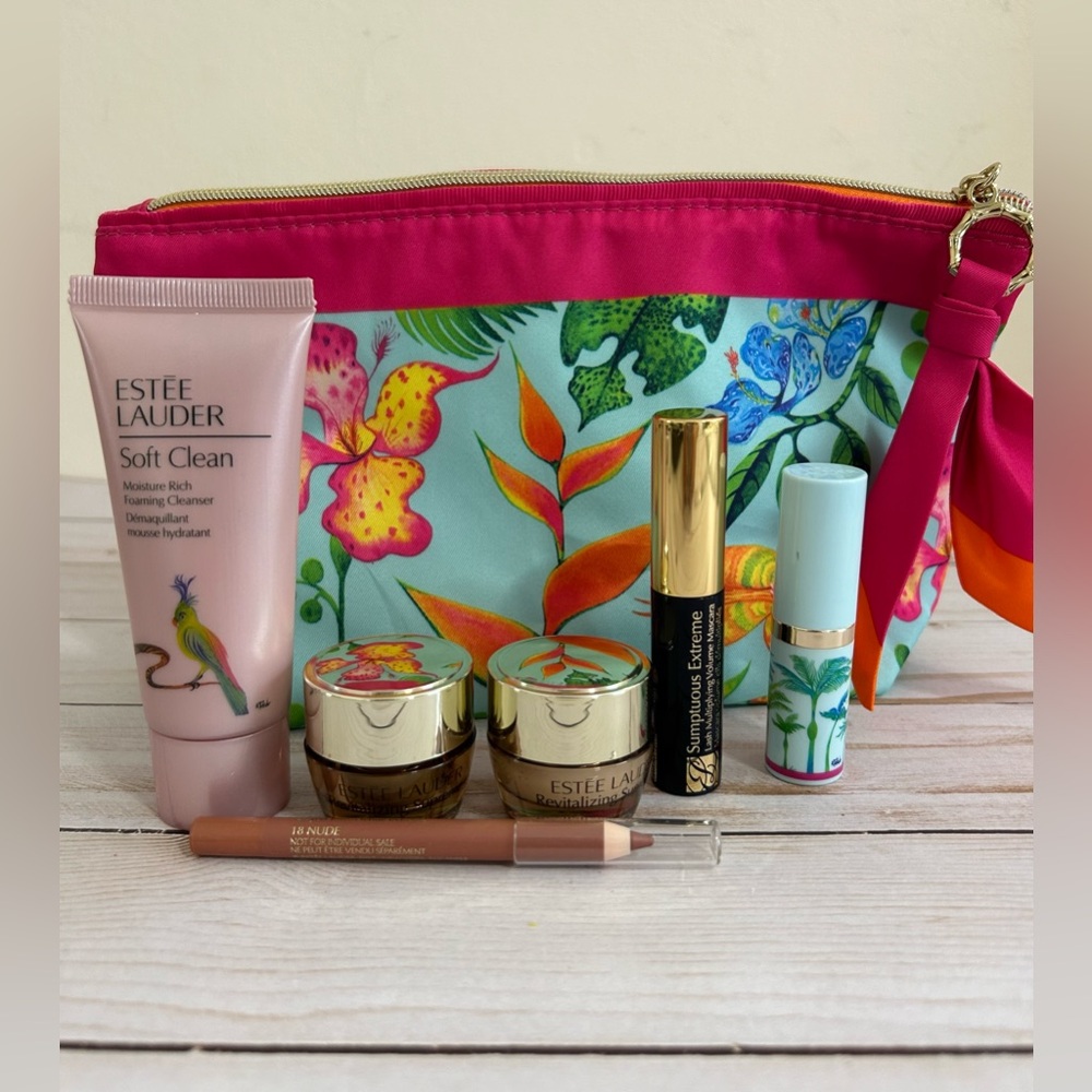 Estée Lauder skincare travel set with bag 7 pcs New